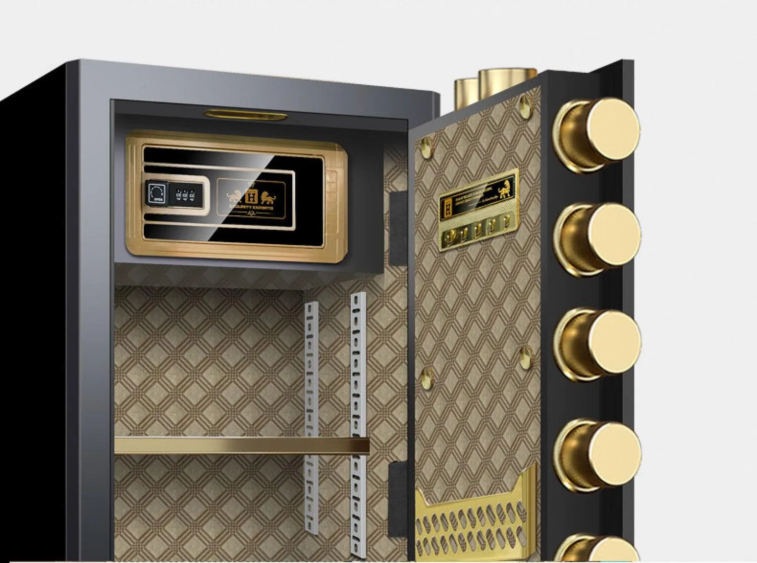 Safes 10mm Door Thick 25L Fingerprint Digital Security Box - Electronic Safety Lock Box