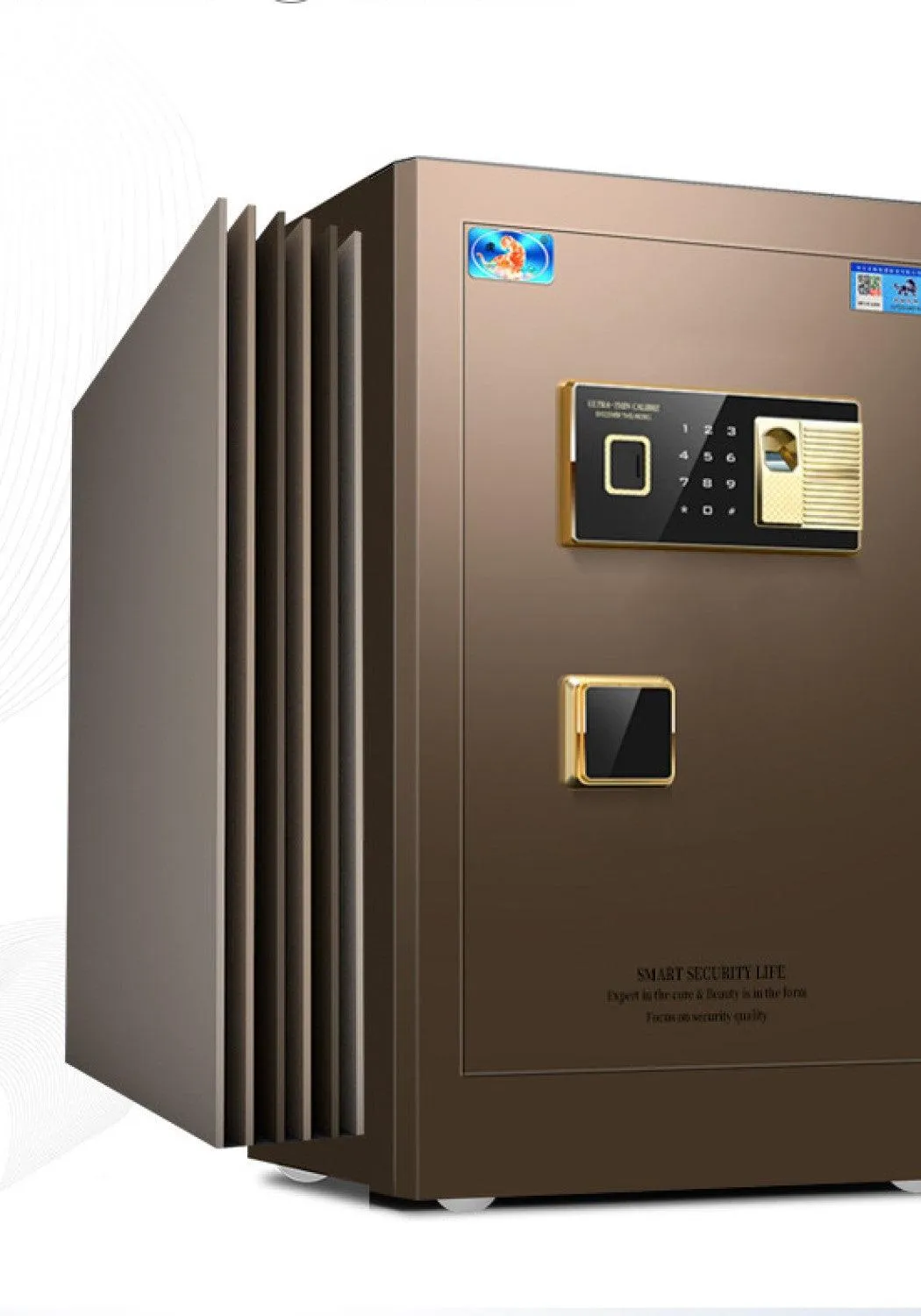 Safes 10mm Door Thick 25L Fingerprint Digital Security Box - Electronic Safety Lock Box