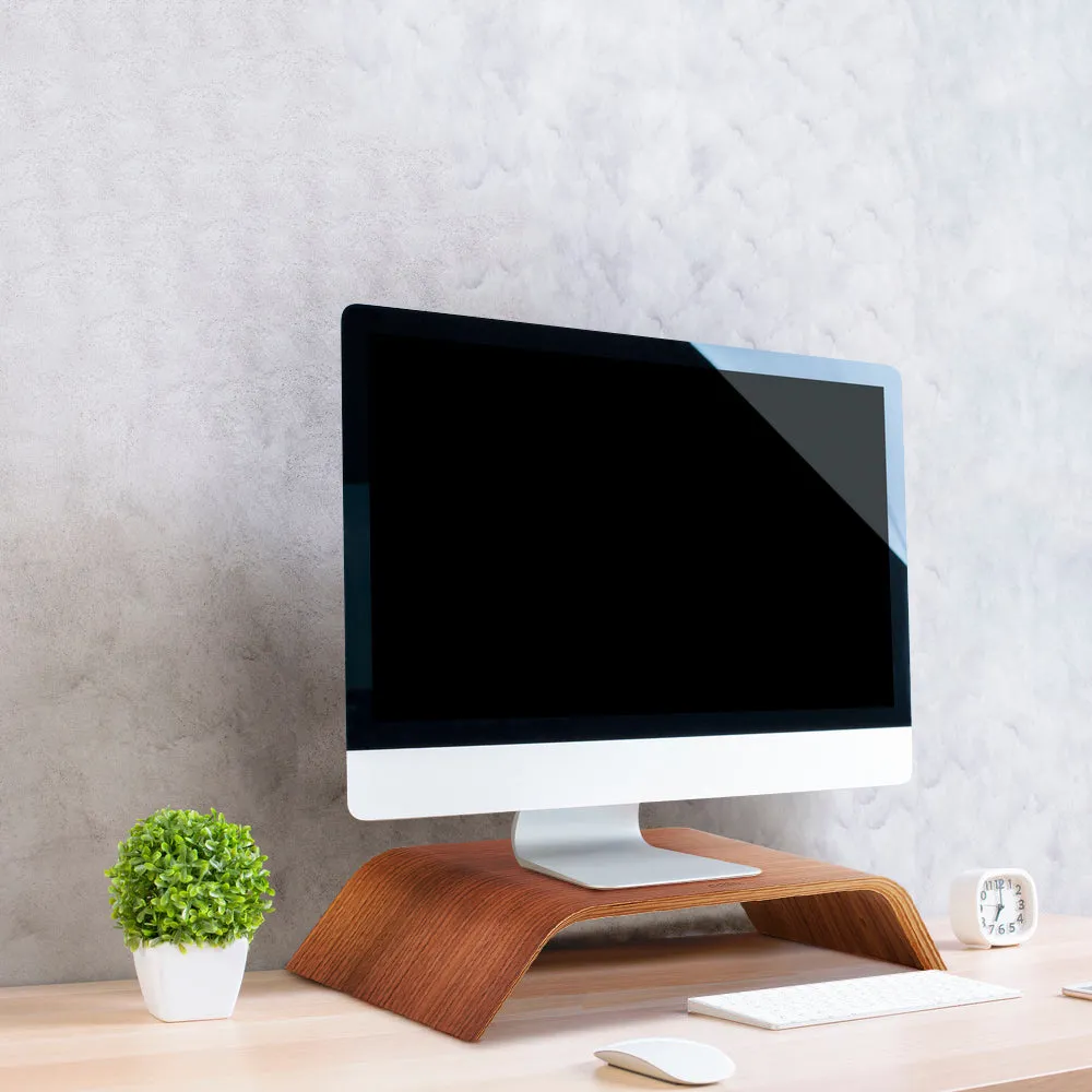 SAMDI Wooden Stand - All-in-One Monitor/Laptop Holder for iMac