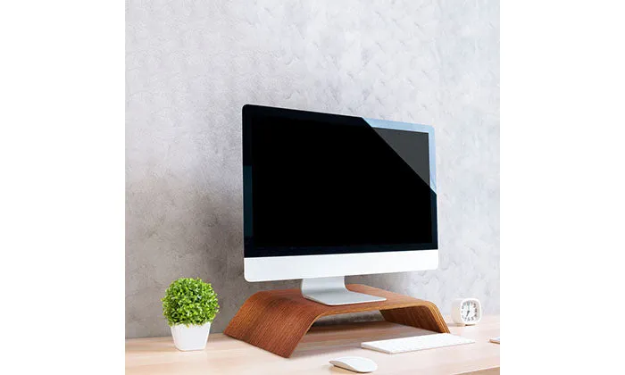 SAMDI Wooden Stand - All-in-One Monitor/Laptop Holder for iMac