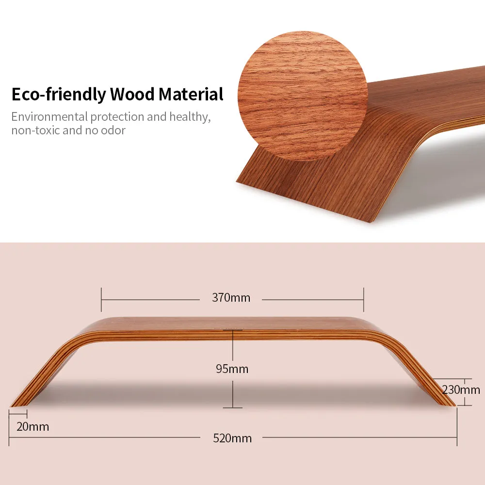 SAMDI Wooden Stand - All-in-One Monitor/Laptop Holder for iMac