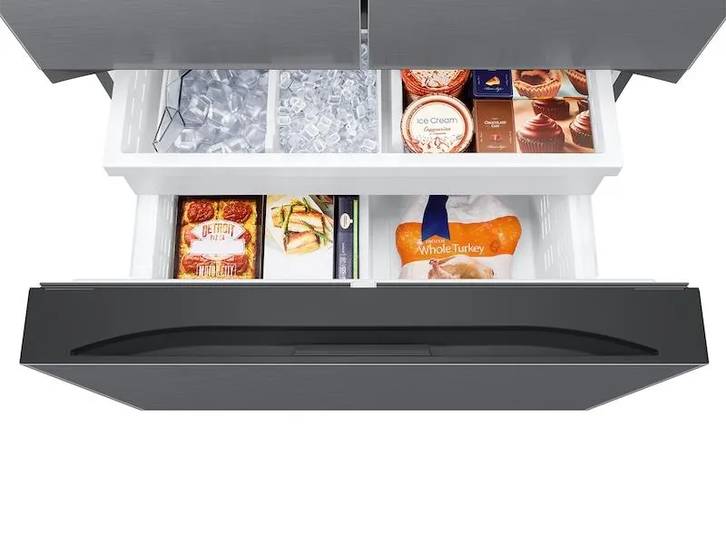 Samsung RF27CG5010S9AA 27 cu. ft. Counter Depth Mega Capacity 3-Door French Door Refrigerator with Dual Auto Ice Maker in a Stainless Look