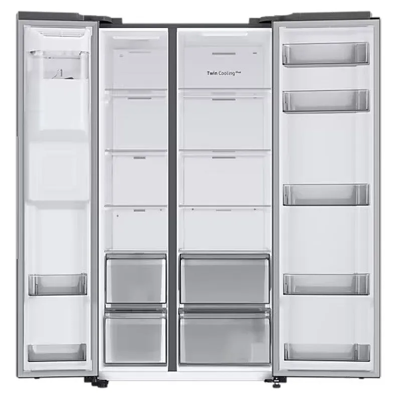Samsung Series 7 634L No Frost American Fridge Freezer - Silver | RS68CG882ES9EU