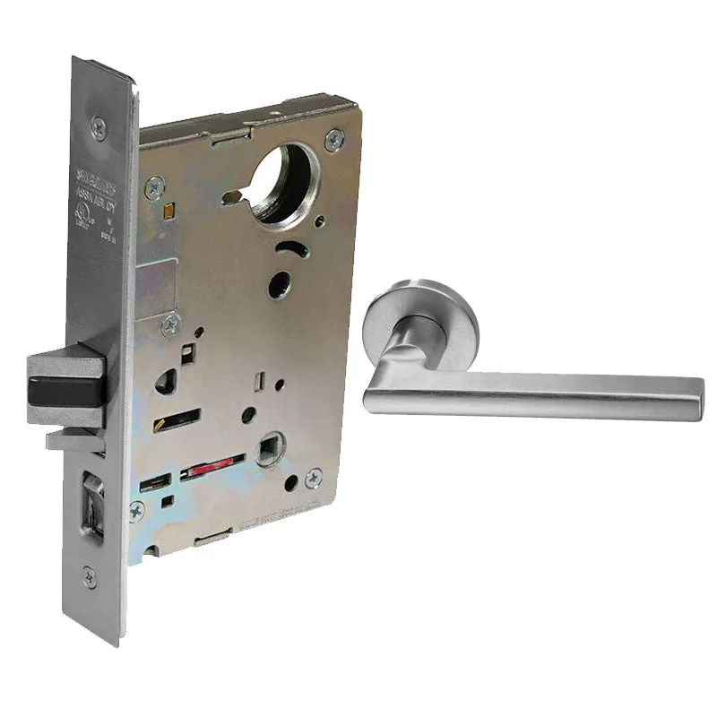 Sargent 8265-LNMD Privacy Bedroom or Bath Mortise Lock, MD - Lever, LN - Rose, Field Reversible