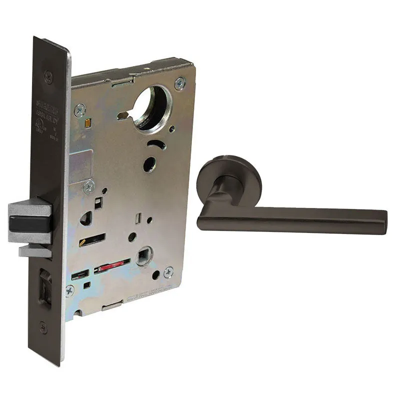 Sargent 8265-LNMD Privacy Bedroom or Bath Mortise Lock, MD - Lever, LN - Rose, Field Reversible