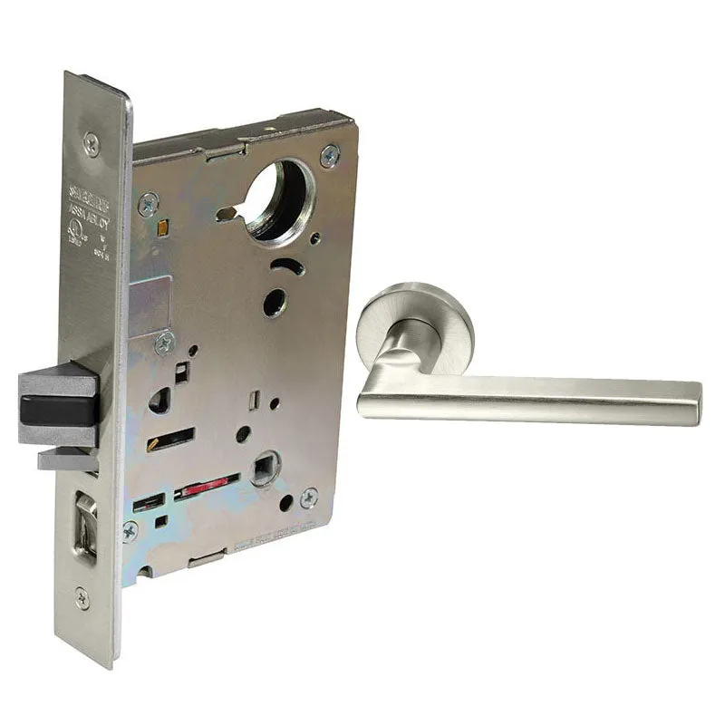 Sargent 8265-LNMD Privacy Bedroom or Bath Mortise Lock, MD - Lever, LN - Rose, Field Reversible