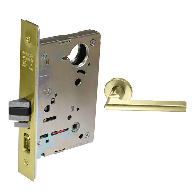 Sargent 8265-LNMD Privacy Bedroom or Bath Mortise Lock, MD - Lever, LN - Rose, Field Reversible