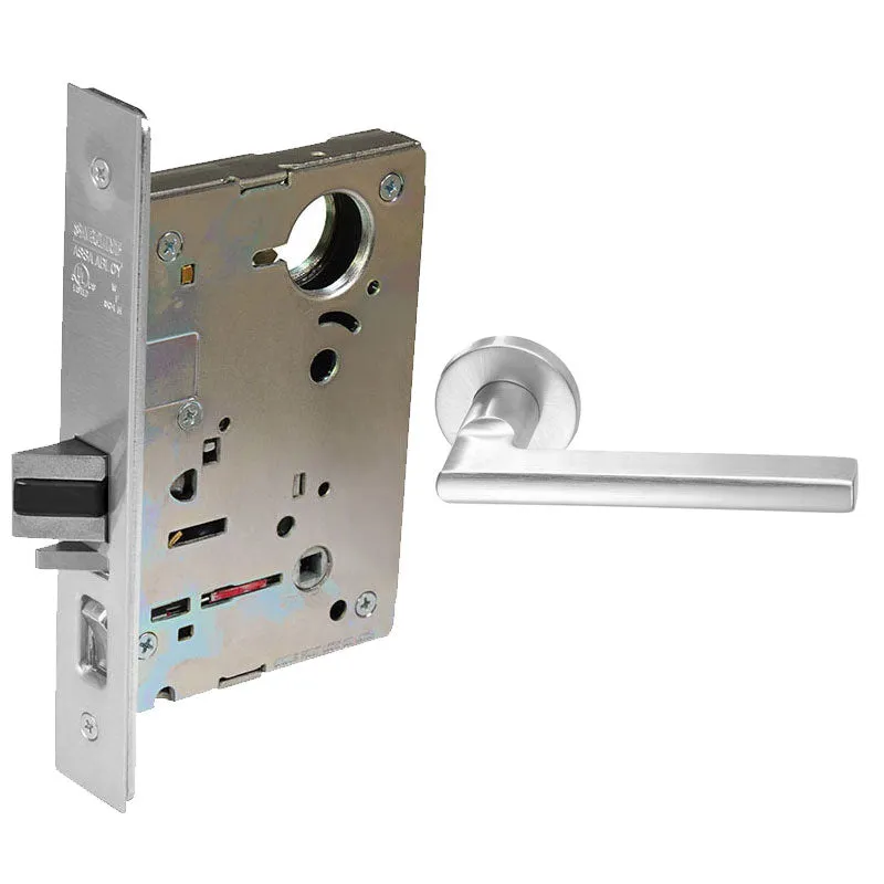 Sargent 8265-LNMD Privacy Bedroom or Bath Mortise Lock, MD - Lever, LN - Rose, Field Reversible