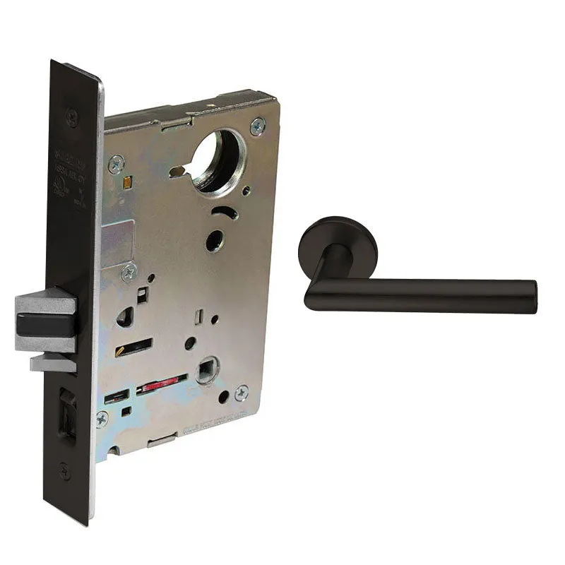 Sargent 8265-LNMI  Privacy Bedroom or Bath Mortise Lock, MI - Lever, LN - Rose, Field Reversible