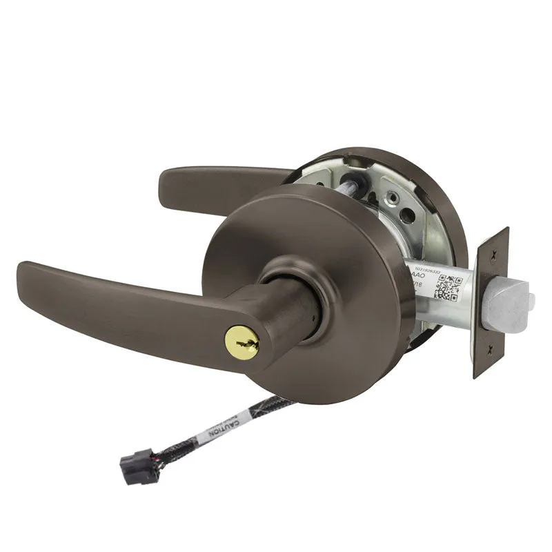 Sargent RX-10XG70-LB Fail Safe Cylindrical Electromechanical Lock - Request to Exit, LA Keyway, L Rose, B Lever, Grade 1