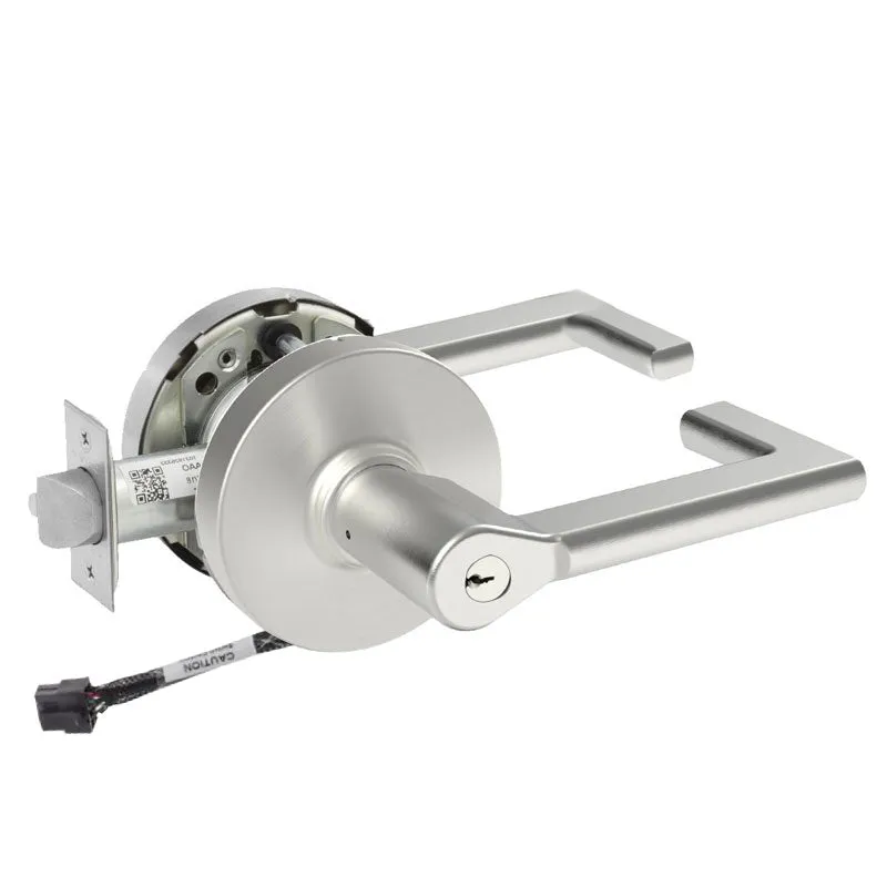 Sargent RX-10XG70-LND Fail Safe Cylindrical Electromechanical Lock - Request to Exit, LA Keyway, L Rose, ND Lever, Grade 1