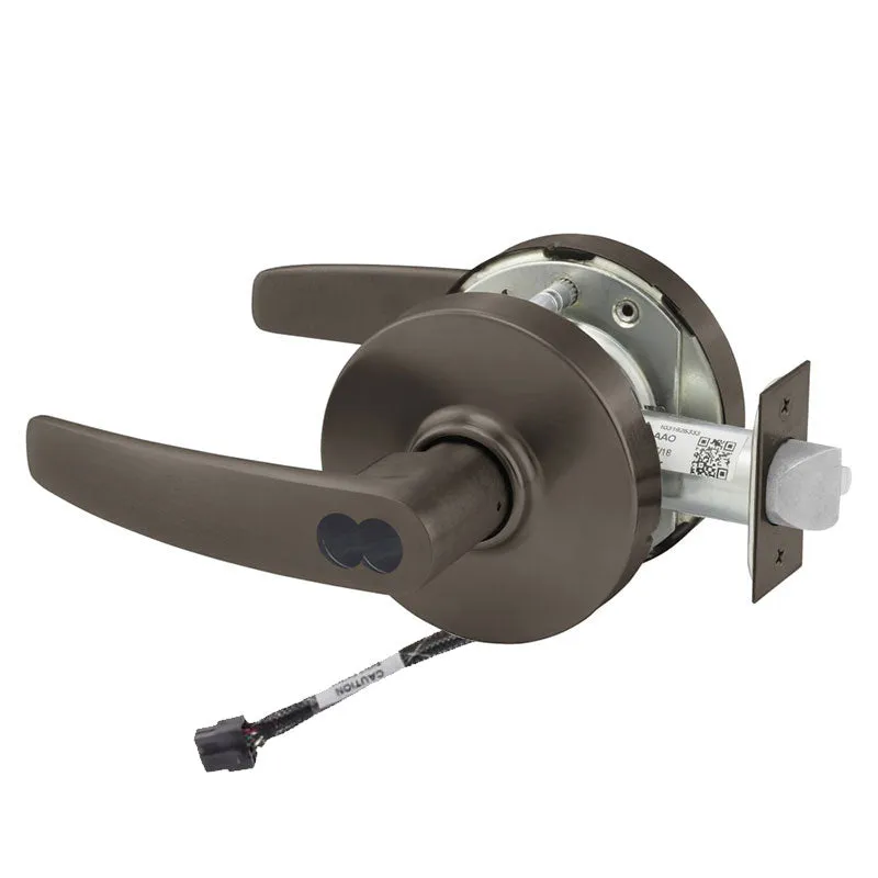 Sargent RX-70-10XG70-LB Fail Safe Cylindrical Electromechanical Lock - Request to Exit, SFIC Less Core, L Rose, B Lever, Grade 1