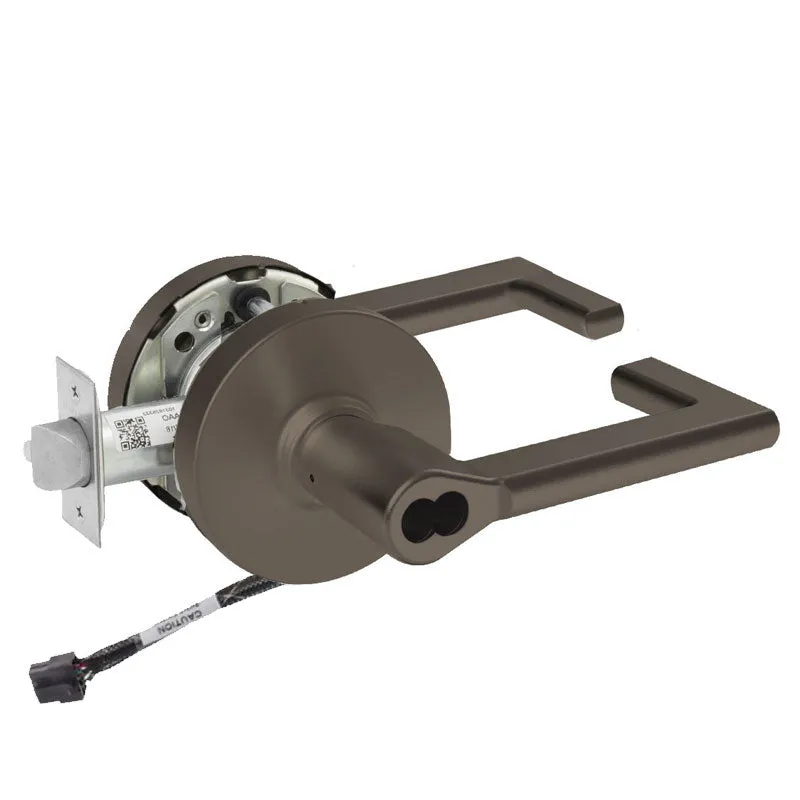 Sargent RX-70-10XG70-LND Fail Safe Cylindrical Electromechanical Lock - Request to Exit, SFIC Less Core, L Rose, ND Lever, Grade 1