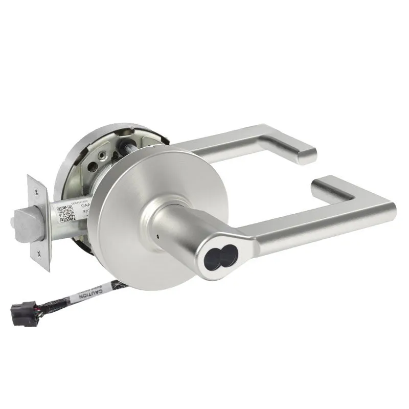 Sargent RX-70-10XG70-LND Fail Safe Cylindrical Electromechanical Lock - Request to Exit, SFIC Less Core, L Rose, ND Lever, Grade 1