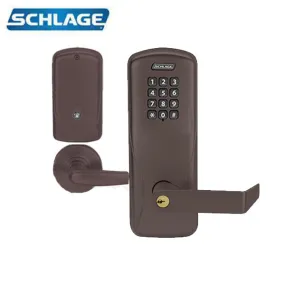 Schlage - CO-100 - Grade 1 Cylinder Keypad Programmable Lock - 6-pin - Rhodes Lever - Right hand - Classroom - Aged Bronze - Grade 1
