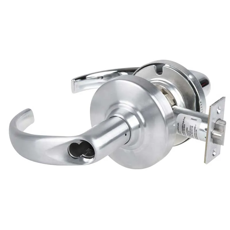 Schlage ND80BD-EU-SPA-626  Electrified Storeroom Lock, Fail Secure, Sparta Lever, SFIC Less Core, Satin Chrome