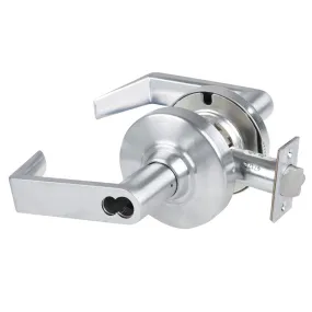 Schlage ND80JD-EL-RHO-626 Electrified Storeroom Cylindrical Lock, Fail Safe, Rhodes Lever, FSIC Prep, Less Core, Satin Chrome