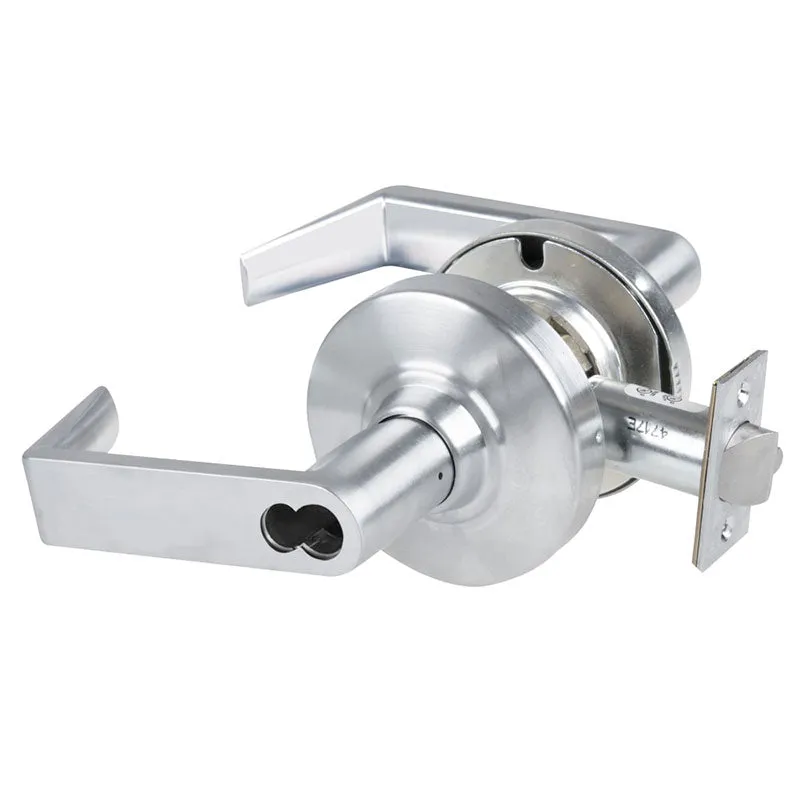 Schlage ND80JD-EL-RHO-626 Electrified Storeroom Cylindrical Lock, Fail Safe, Rhodes Lever, FSIC Prep, Less Core, Satin Chrome