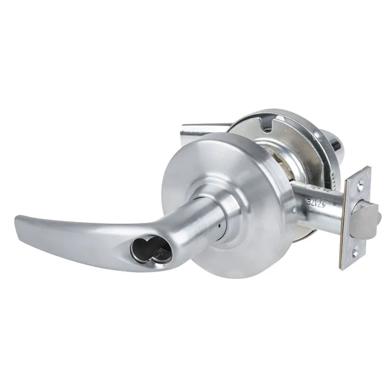 Schlage ND80JD-EU-ATH-626  Electrified Storeroom Lock, Fail Secure, Athens Lever, FSIC Less Core, Satin Chrome