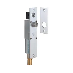 SDC PD2090ARCU PanicLok Spacesaver Panic Device Top Latch Release Electric Bolt Lock for Dor-O-Matic/Kawneer Exit Devices, Narrow, Mortise, 24VDC, RH or LH Reverse, Stainless Steel