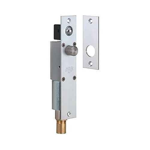 SDC PD2090ARCU PanicLok Spacesaver Panic Device Top Latch Release Electric Bolt Lock for Dor-O-Matic/Kawneer Exit Devices, Narrow, Mortise, 24VDC, RH or LH Reverse, Stainless Steel