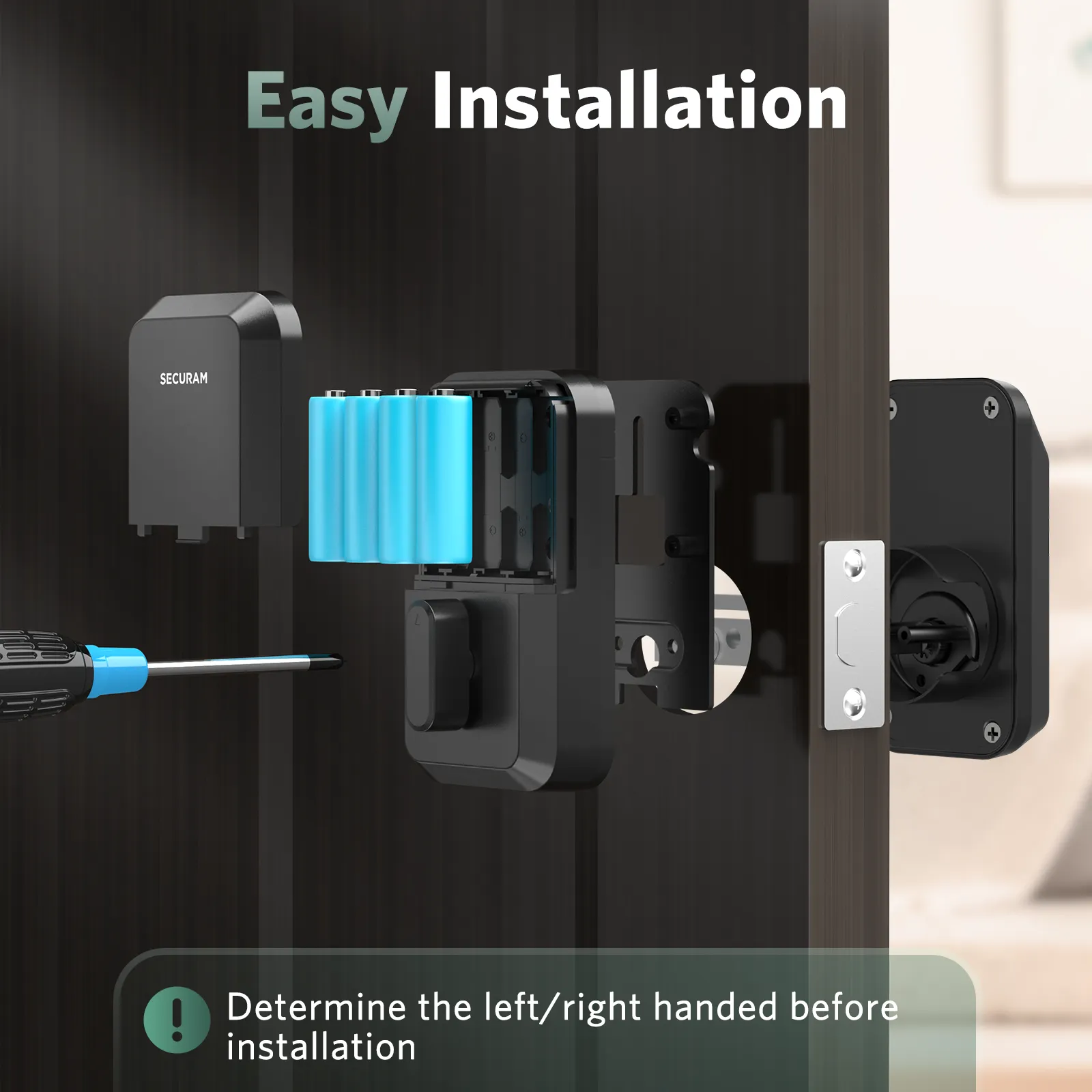 SECURAM EOS Non Wi-Fi Fingerprint Deadbolt