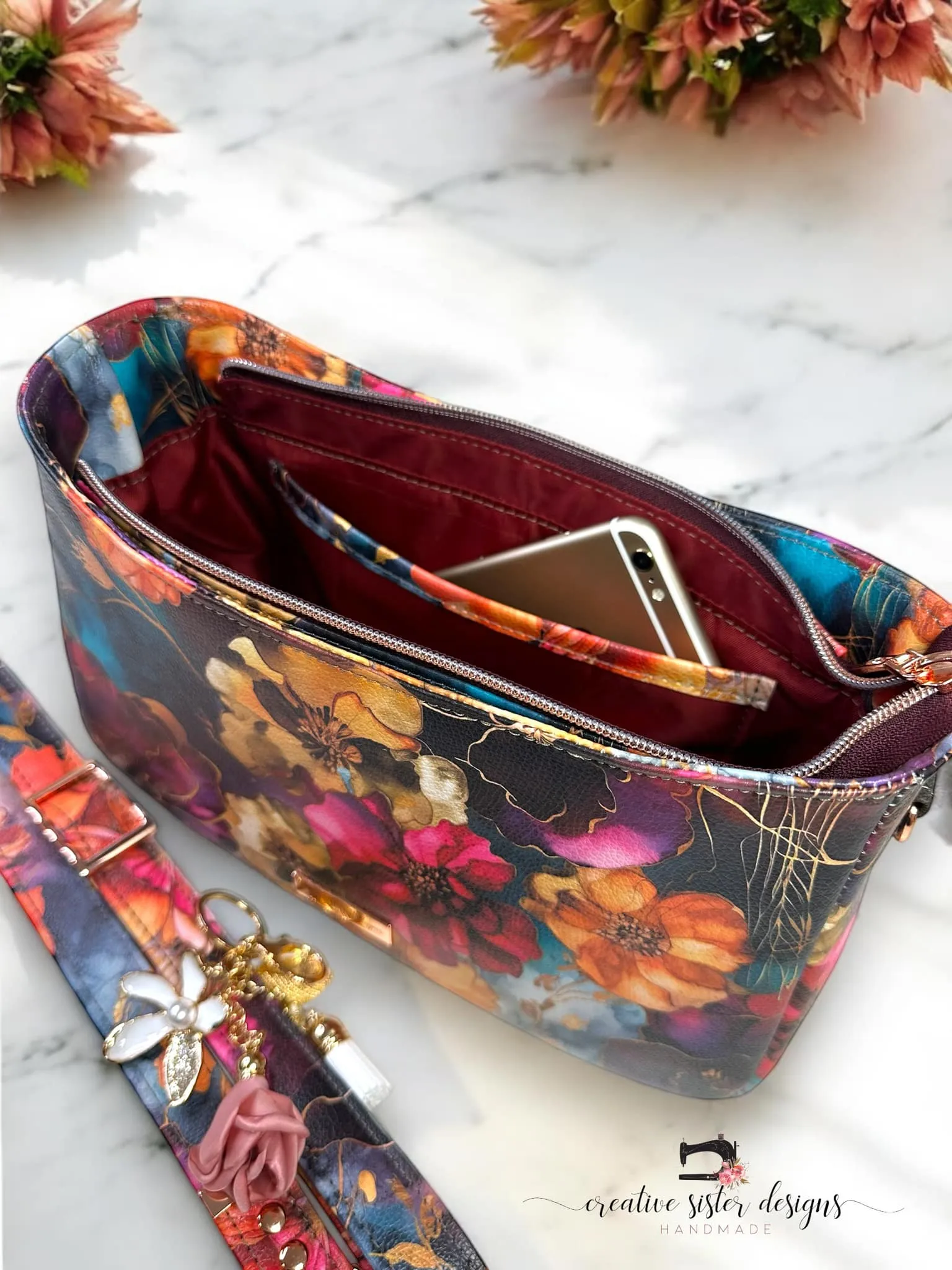 Sewing Pattern with video | Iris Shoulder Bag