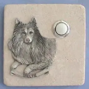 Sheltie Dog Breed Stone Doorbell