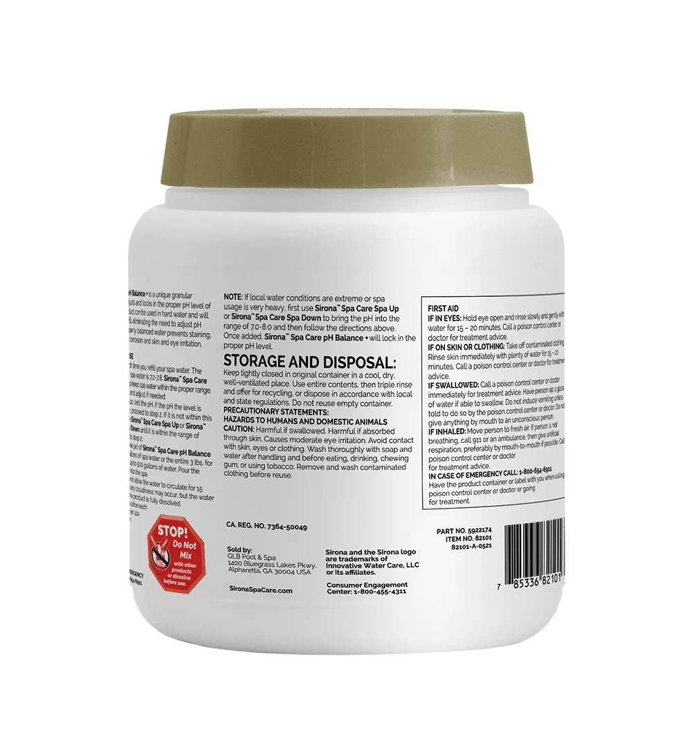 Sirona pH Balance   4lb