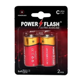 Size C Ultra Alkaline Batteries - Pack of 2