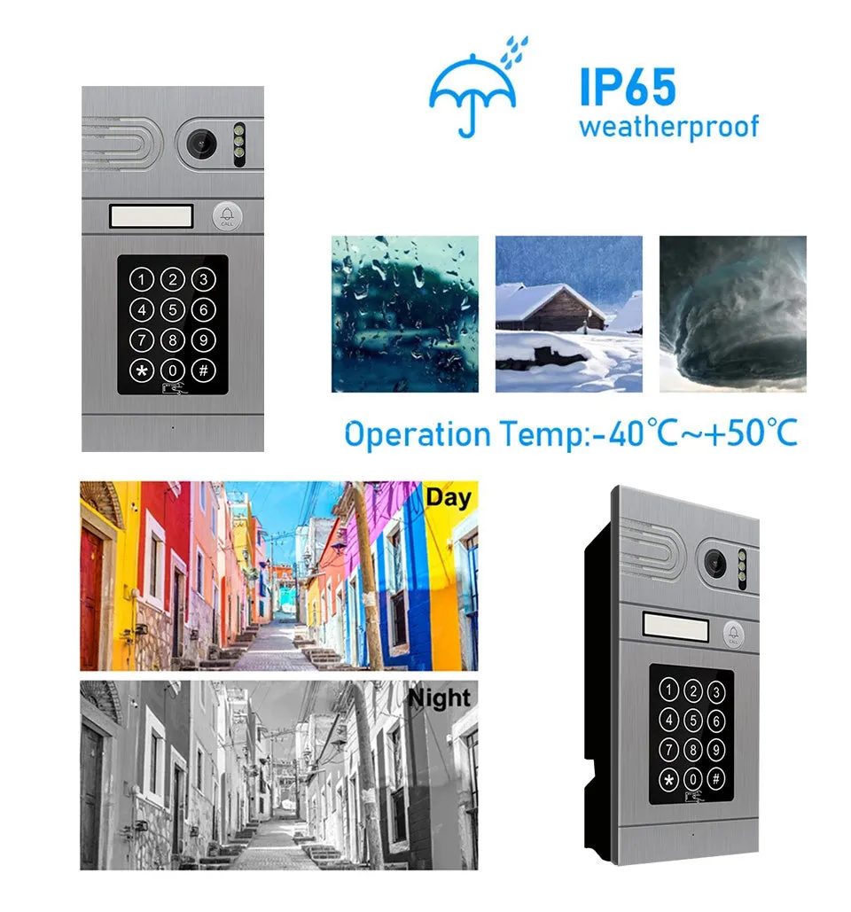 Smart Tuya 1080P WiFi DoorBell Camera Home Peephole Door Camera WIFI Video Intercom Door Support RFID Card Unlock For Home