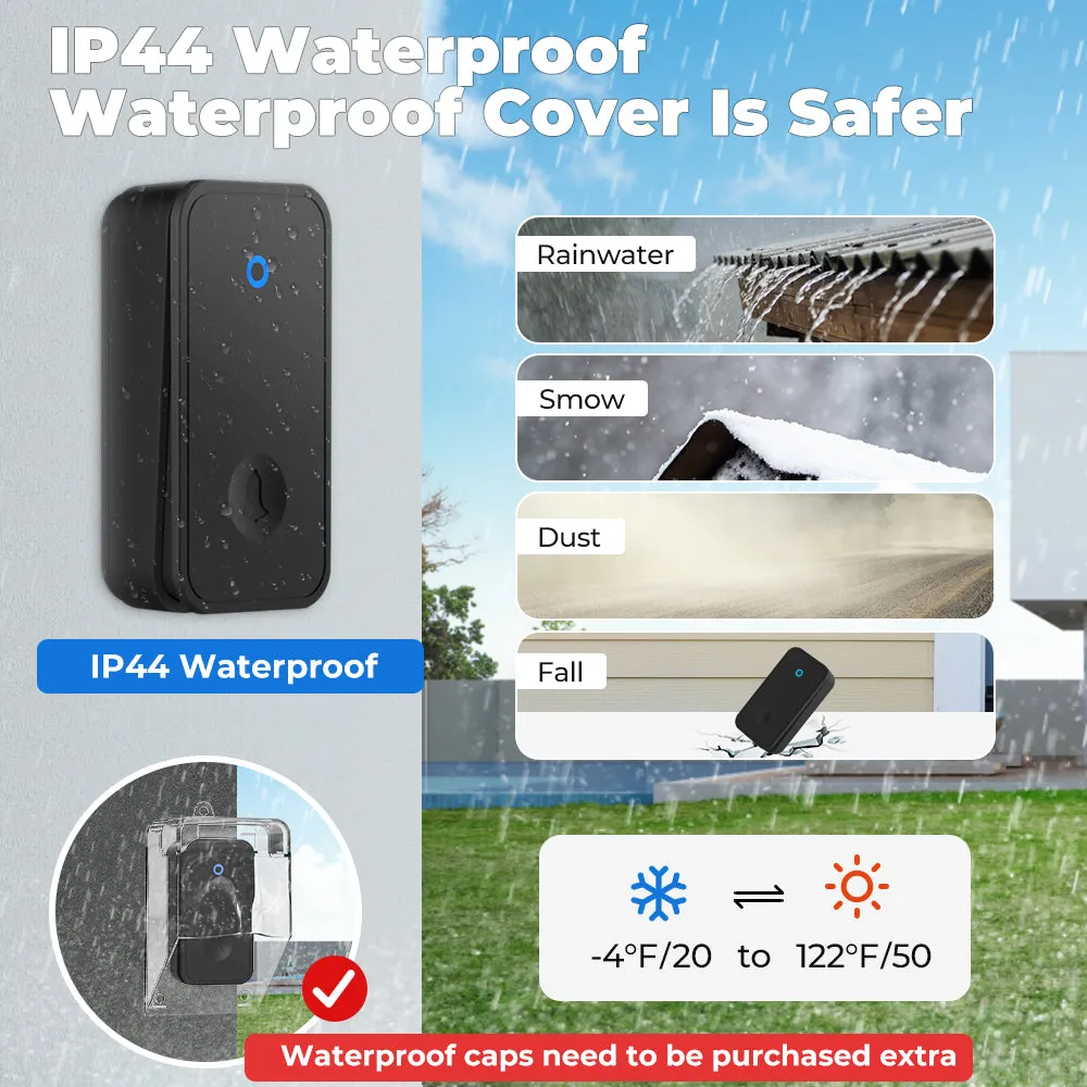 SMATRUL Self-Powered Doorbell, 2 transmitter   1 receiver
