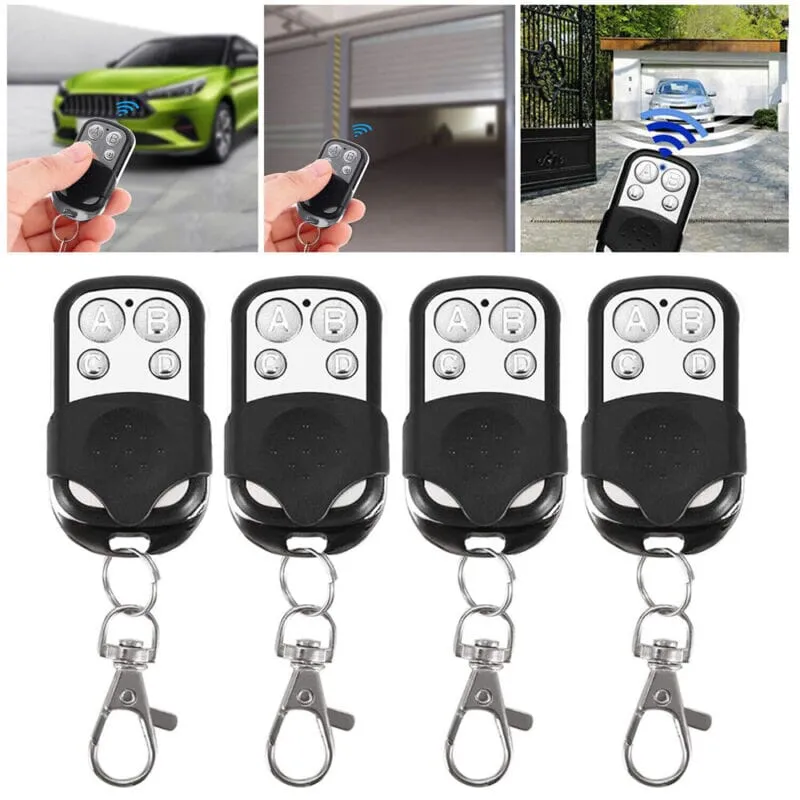 SMAXPro™ 4x Universal Remote Control Cloner: 433MHz Electric Key Fob | Car/Garage Doors