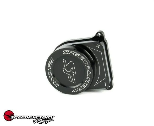 SpeedFactory Black Billet Distributor Cap Delete B16, B18A/B, D15, and D16 SF-02-082