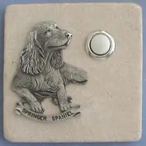 Springer Spaniel Dog Stone Doorbell