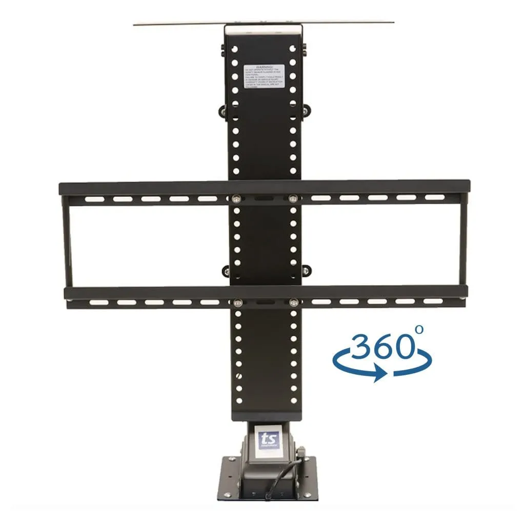 SRV Smart Wifi 33920 Pro 360 Swivel TV Lift Mechanism for 70 Inch Flat screen TVs - Alexa® & Google Home® Compatible