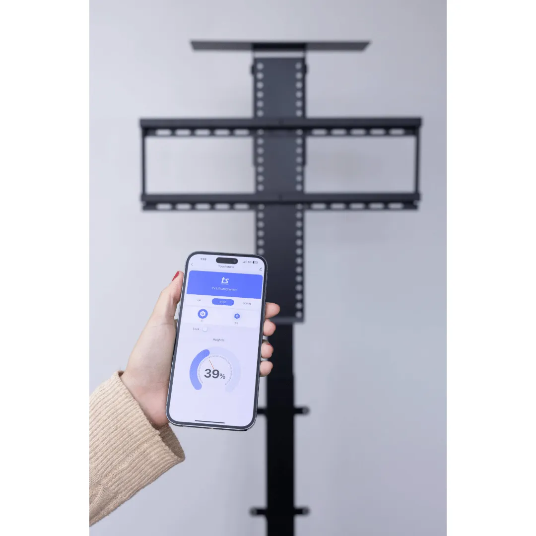 SRV Smart Wifi 33920 Pro 360 Swivel TV Lift Mechanism for 70 Inch Flat screen TVs - Alexa® & Google Home® Compatible