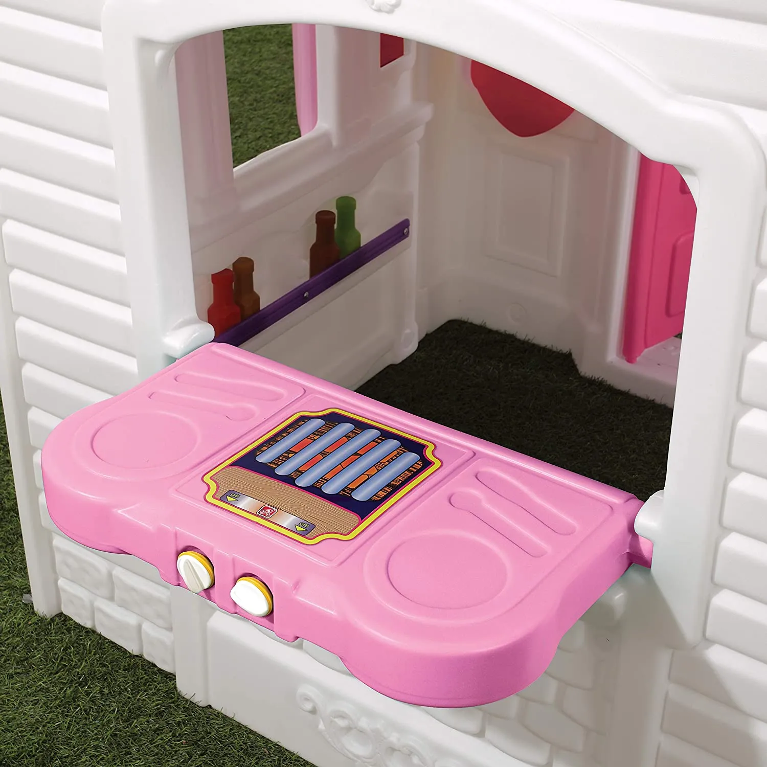 Step2 Sweetheart Playhouse - Pink White ,Princess Castle Playhouse for kids, outdoor
