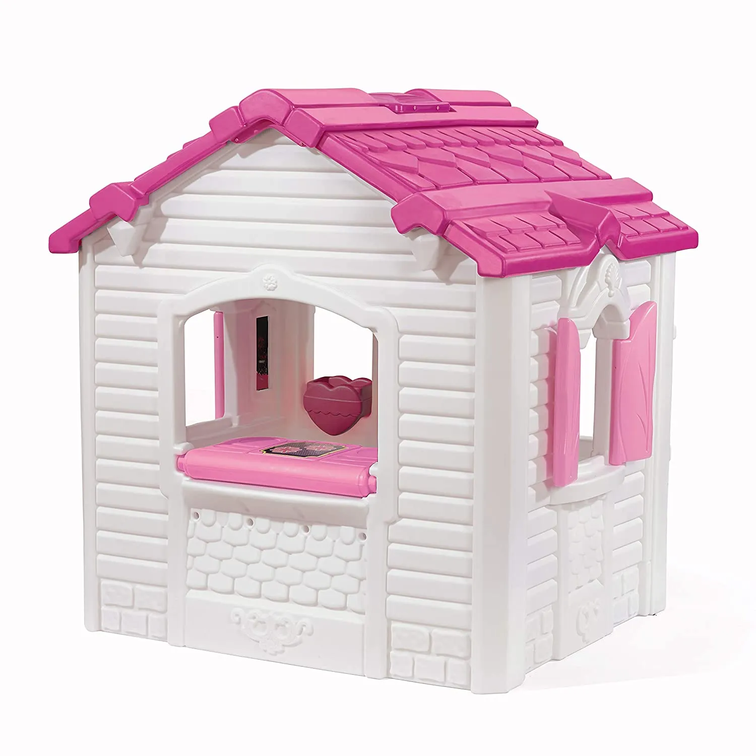 Step2 Sweetheart Playhouse - Pink White ,Princess Castle Playhouse for kids, outdoor