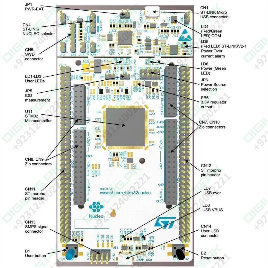 STM32 by ST NUCLEO-F756 STM32 Nucleo-144 Development Board with STM32F756 MCU In Pakistan