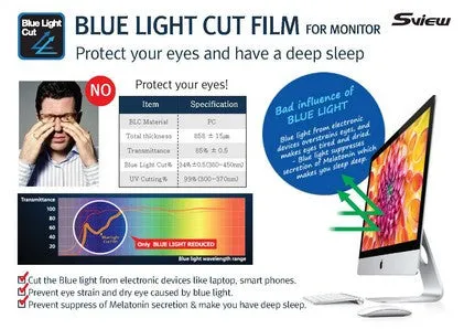 SVIEW SPFAG2-18.1 抗藍光螢幕防窺片 (359x287mm) S-view Privacy Screen Filter with Blue light cut for 18.1" Monitors (5 : 4)
