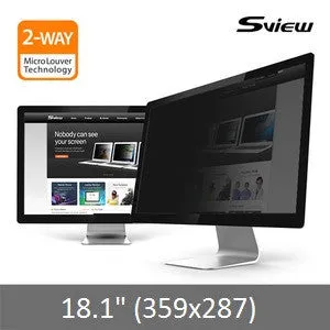 SVIEW SPFAG2-18.1 抗藍光螢幕防窺片 (359x287mm) S-view Privacy Screen Filter with Blue light cut for 18.1" Monitors (5 : 4)