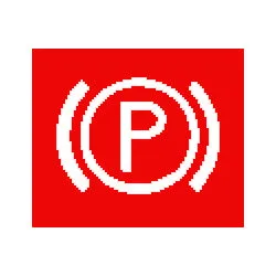 Switch Lens Bottom Red Parking Brake Pk1