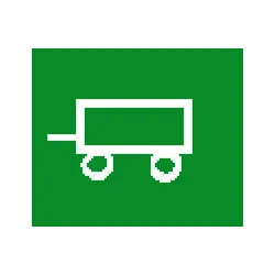 Switch Lens Top Green Trailer Warning Pk1