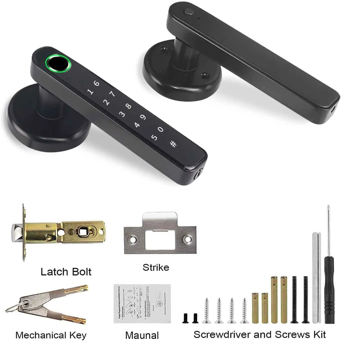TEKXDD Smart Lock Fingerprint Door Lock, Keypad Deadbolt Lock Keyless Entry