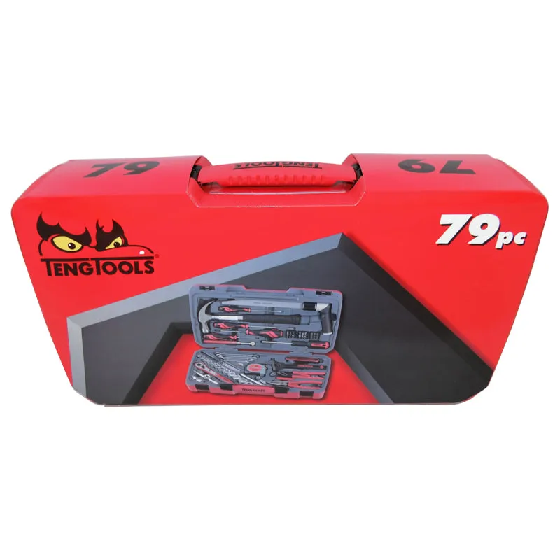 Teng Tools - 79 Piece Service Maintenance Motorist Tool Set Kit TM079