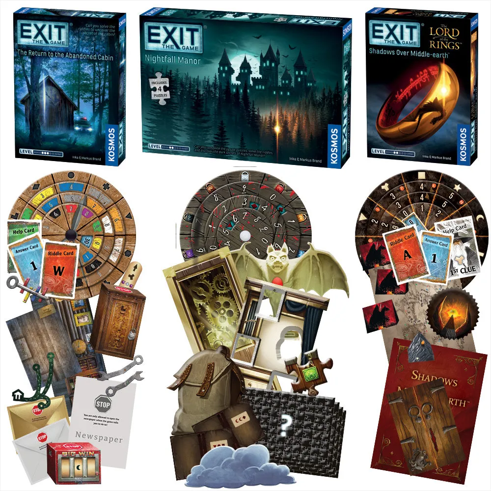 The Game, Return to the Abandoned Cabin, Nightfall Manor, Lord of the RIngs: Shadows Over Middle-earth