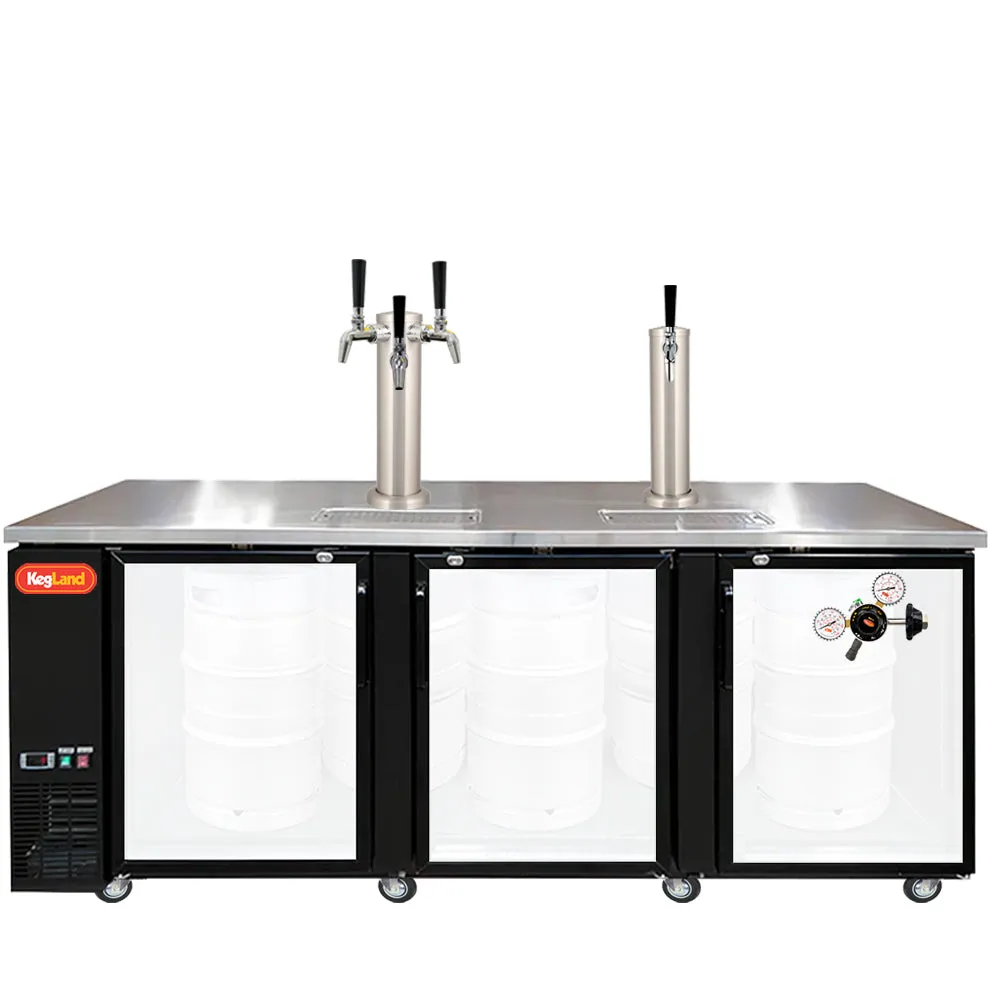Three Door Grand Deluxe Kegerator Builder