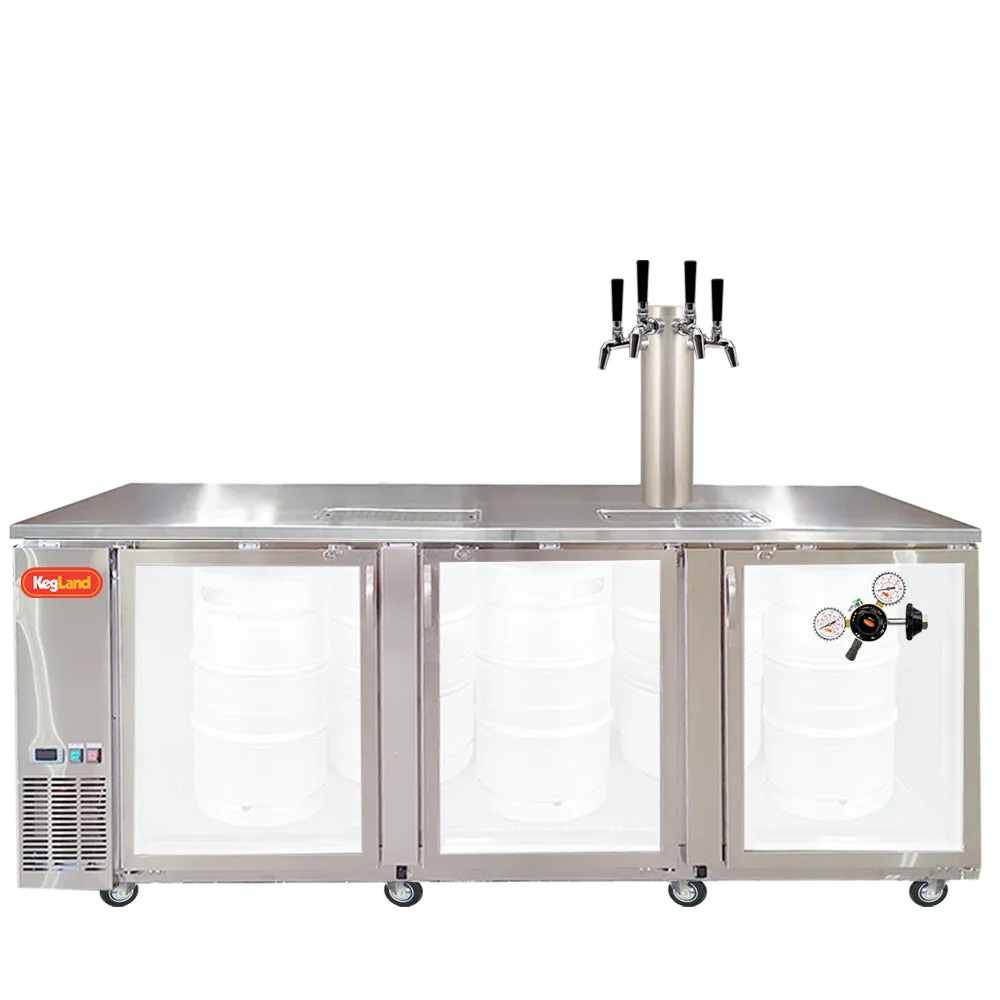 Three Door Grand Deluxe Kegerator Builder