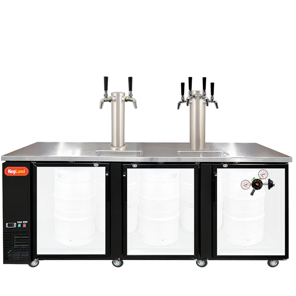 Three Door Grand Deluxe Kegerator Builder